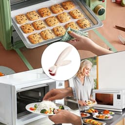 2 stuks Anti-verbrandingsclip voor airfryer | Verwarmingstang, Anti-verbranding Plaatklemmen | Herbruikbare Antislip Hittebestendige Handvat Voor Koken — thumbnail 3