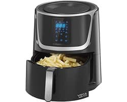 Grote Airfryer met Digitale LED Touch Screen - Gezond Frituren en Koken (5.5 Liter)