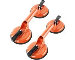 Vacuümlifter voor Glazen en Tegels - 2 Stuks met Aluminium Zuignappen - Draagvermogen tot 105 kg - Ideaal voor Verplaatsen van Zware Voorwerpen