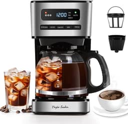 Taylor Swoden 30APQ - Filter koffiezetapparaat - 1.8L - Ijskoffie-modus - Met Timerfunctie en LCD-display - RVS/Zwart — thumbnail 1