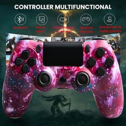 Namajunas - Draadloze Controller geschikt voor PS4/Pro/Slim/PC - Bluetooth gamepad - Geschikt voor Playstation 4 -Zes-assige sensor - LED-lichtbalk en touchscreen-functionaliteit - Audio Jack Input - Gaming Accesoires — thumbnail 7