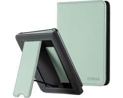 Lichtgewicht Transparante Smart Cover voor 6 inch Kindle 11e Generatie (2022/2024) met Auto Slaap/Waakfunctie - Saliegroen