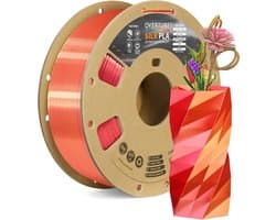 Dual Color Zijde PLA 1.75mm Filament voor 3D Printers, 1kg Spoel, Antiklit