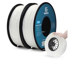 Witte TPU filament voor 3D-printer, 2 x 1 kg spoel