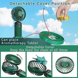 Draagbare Mini Ventilator met USB Oplaadfunctie - Stille, Opvouwbare Ventilator voor Thuis en Reizen — thumbnail 3