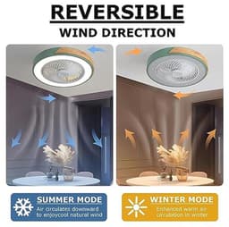 Moderne Plafondventilator met Verlichting en Afstandsbediening - 6 Snelheden en Verstelbare Kleurtemperaturen — thumbnail 3