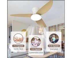 Large Ceiling Light with Fan Living Room Dimmable Remote LED Ceiling Light With Fan Reversible Silent DC Lamp With Ceiling Fan Slim Modern for Bedroom, Living Room