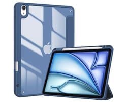 Smart Case voor iPad Air 5 en 4 - 10.9 Inch met Penhouder - Beschermende Hoes met Doorzichtige Achterkant