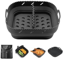 Siliconen bakvorm voor heteluchtfriteuse met scheidingswanden - Geschikt voor verschillende modellen — thumbnail 1