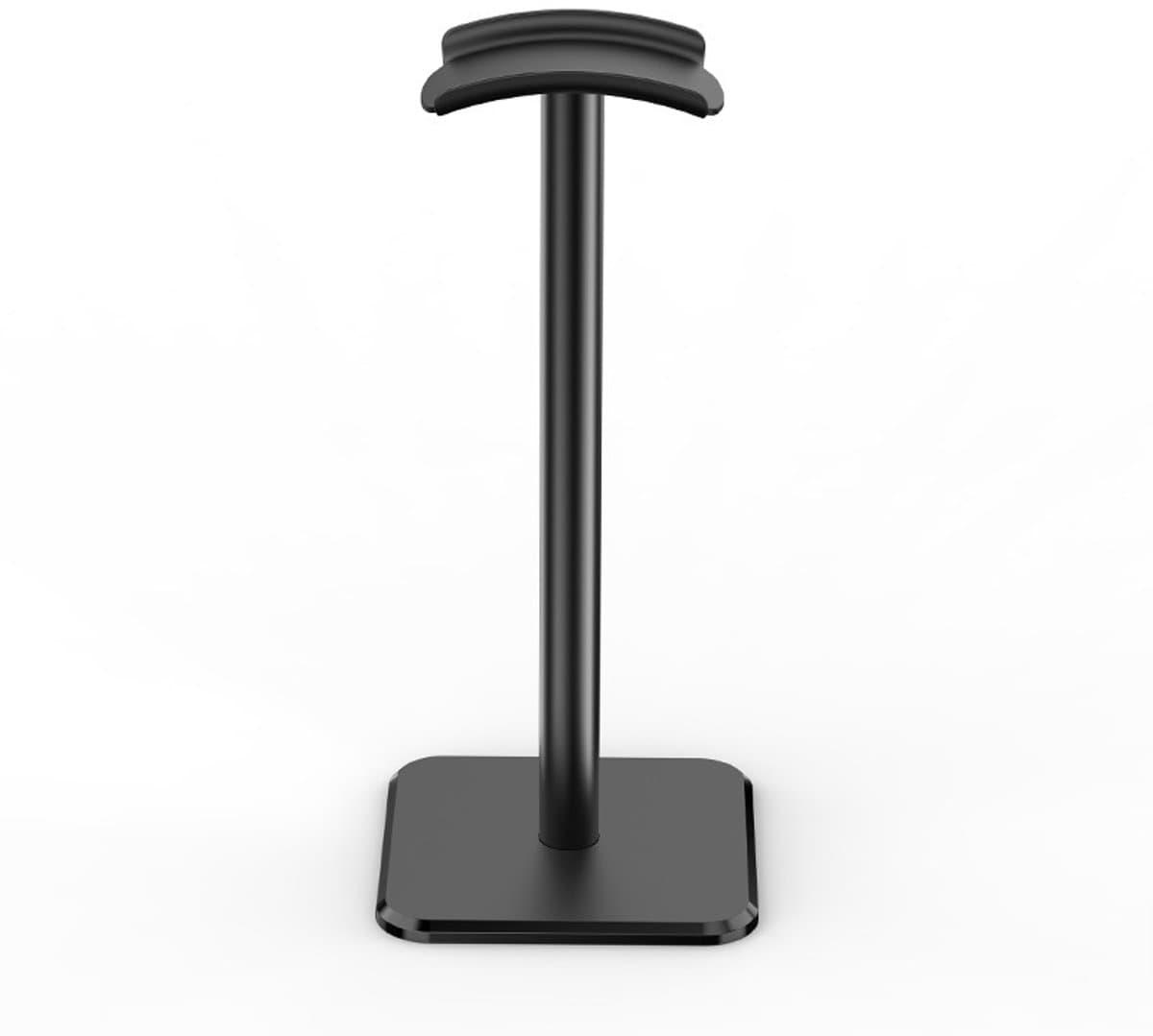 Koptelefoon Houder - Headset Stand - Aluminium - Koptelefoon Haak - Headset Houder - Universele - Voor Op Je Bureau - 10x10x24.5cm - Zwart — afbeelding 1