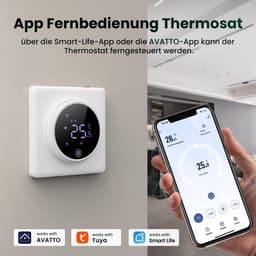 Slimme Thermostaat voor Elektrische Vloerverwarming - Programmeerbaar en Wifi Bediening — thumbnail 3