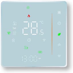 Slimme Wi-Fi Thermostaat met Touchscreen voor Boilerverwarming - Programmeerbaar & Spraakbediening — thumbnail 1