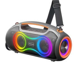 Draagbare Bluetooth Speaker met 200W Krachtig Geluid en Diepe Bas Party Speaker