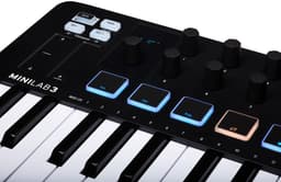 Arturia Minilab 3 - MIDI keyboard & pad controller - Zwart — thumbnail 2