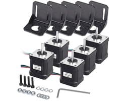 Bipolaire NEMA 17 Stappenmotor 2.0A voor 3D-printer/CNC met Montagebeugels