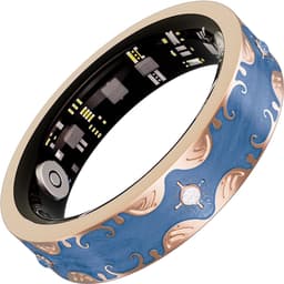WizBay Premium Select® Bohemian Smart Ring - Sapphire Blue - Hartslag, Slaap en Zuurstofmeting - Activiteitstracker - Maat 7 — thumbnail 3