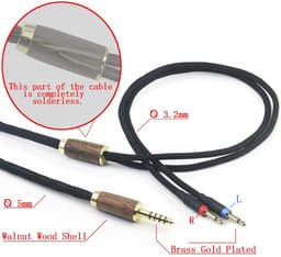 4.4mm Gebalanceerde Upgrade Kabel 6N OCC Verzilt Koper voor Monolith M1060 & NightHawk Hoofdtelefoons — thumbnail 5