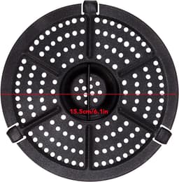Air Fryer Grill Pan - 15,5 cm - Vervangende Crisper Plaat - Niet-klevende Coating - Duurzaam en Gemakkelijk te Reinigen - Lucht Friteuse Accessoire — thumbnail 8