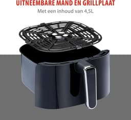 Heteluchtfriteuse 4.5L - Gezond Frituren met Zeer Weinig Olie - Instelbare Temperatuur en Timer — thumbnail 5