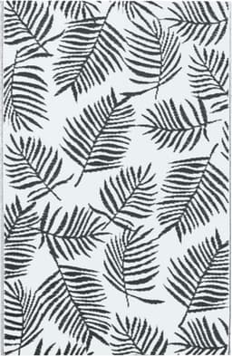 vidaXL - Buitenkleed - ARAKIL - 120x180 - cm - PP - wit - en - zwart — thumbnail 1