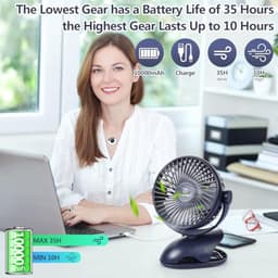 Mini USB Desk Fan - Stille Tafel Ventilator voor Thuis en Kantoor — thumbnail 3