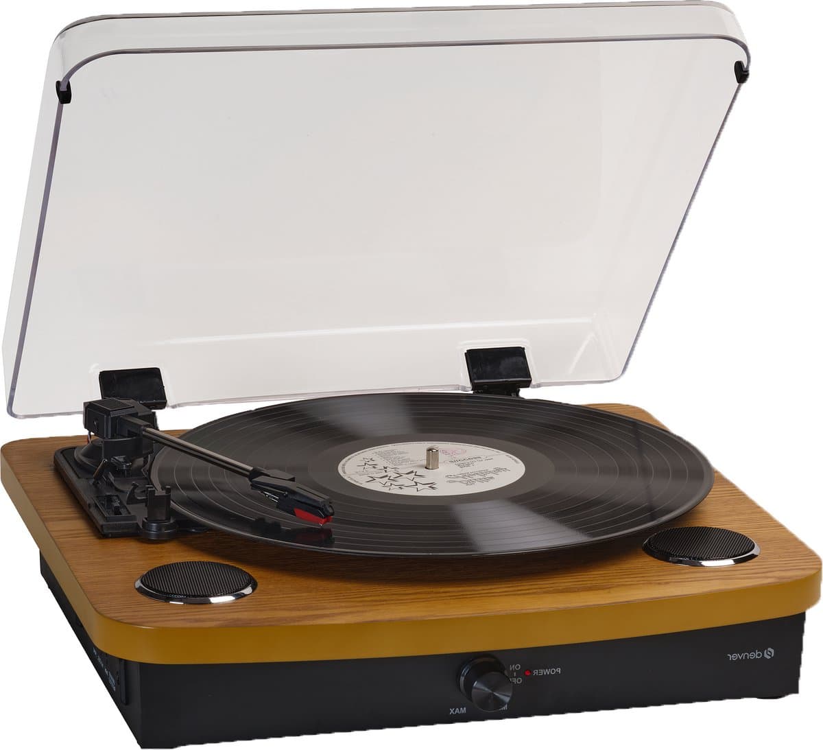 Denver Platenspeler Dual Bluetooth - Ingebouwde Speakers - USB - Retro - Hout - VPL230LW — afbeelding 1