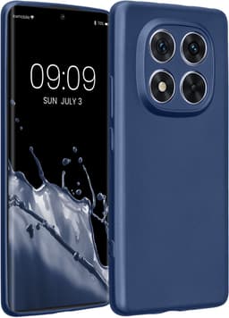 kwmobile metallic telefoonhoesje van TPU - geschikt voor Xiaomi Redmi Note 14 Pro 5G / Poco X7 - Flexible case voor smartphone - In metallic donkerblauw — thumbnail 1