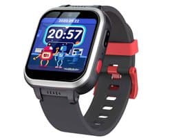 Peysaitr - Kinder Smartwatch - Inclusief 7 puzzelspellen - Touchscreen 1.54 inch - HD Dual Camera - Multifunctioneel - Kerstcadeaus - Verjaardagscadeau - Zwart - 1 stuk