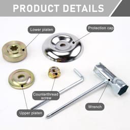 Allecto Plus - Reserveonderdelen grasmaaier: 6 stuks blade-adapter kit voor universele bosmaaier. Onderdelen voor strimmer en versnellingsbak met kraagmoer. Duurzaam en metalen. — thumbnail 3