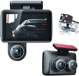 4-inch HD nachtzicht drievoudige lens gezamenlijke opname voertuig gemonteerde DVR — thumbnail 1