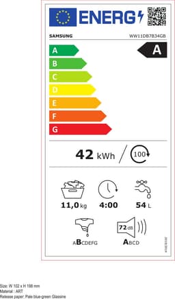 Samsung WW11DB7B34GBU3 - 7000 serie - Bespoke AI Ecobubble - 11 Kg - Wasmachine — thumbnail 3