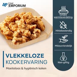ONE Emporium airfryer papieren liners – 225 stuks – Ø 20 cm – vetvrij & hittebestendig (tot 230 °C) – geschikt voor Ninja/Cosori/Tower — thumbnail 9