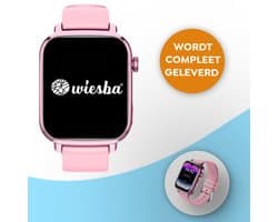 Wiesba WB13 - smartwatch kinderen - gps horloge kind - kinderhorloge bellen - gps tracker kinderhorloge - kinderhorloge met gps - kinderhorloge - Roze