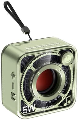 JeiibrZui Bluetooth Luidspreker - Draagbare Mini Speaker - 5 W Geluidskwaliteit - 4 Uur Batterijduur - Retro Design - Groen — thumbnail 1