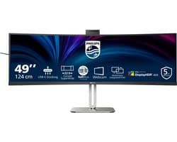 Philips 49B2U6900CH - Ultrawide QHD Curved Monitor - USB-C 100w - RJ45 - KVM switch - HDR400 - Webcam - 5jr Garantie - 49 inch