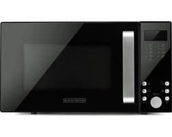 BLACK+DECKER - Vrijstaand Magnetron met Grillfunctie 23L – Digitaal Display – 9 Automatische Programma’s – Ontdooifunctie – Timer – 900W – Zwart