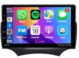 Autoradio 2/64GB met Carplay en Android auto | Geschikt voor Ford Ka 2007-2016 | Radio scherm met Navigatie | 2007 2008 2009 2010 2011 2012 2013 2014 2015 2016 | Titanium Met screen cleaner — thumbnail 1