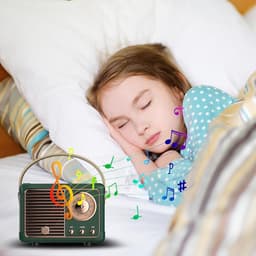 Retro Bluetooth-luidspreker, mini draagbare bluetooth-luidspreker, retro radio, bluetooth-luidspreker, oplaadbaar, retro transistorradio, vintage radio voor thuis, cadeau (groen) — thumbnail 4
