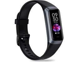 Vitdipy - Activity Tracker - Met Stappenteller en Hartslagmeter - Bloeddrukmeter - Sporthorloge - Smartwatch - Voor Dames, Heren en Kinderen - Voor Android/iOS - Zwart