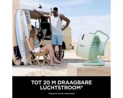 Krachtige Draadloze Misting Ventilator voor Binnen en Buiten - Compact, Stil en Duurzaam