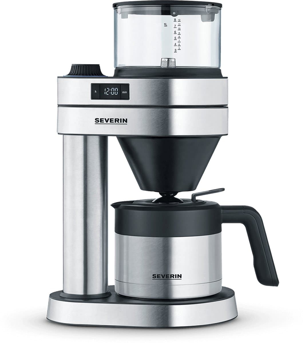 Severin KA 5763 Caprice Filterkoffiezetapparaat – Pour Over Smaak – Thermoskan RVS – Thermotronic 92–96°C – Timer – ECBC — afbeelding 1