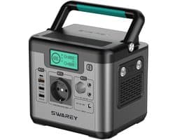 Powerbank – Power Station – Externe Batterij – Noodstroomvoorziening – Mobiele Oplader – 518Wh Capaciteit – 500W AC-uitgang met 1000W Pieklast