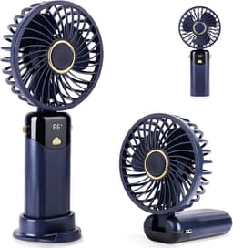 Draagbare Mini Handventilator - USB Bureauventilator met 6 Snelheden - Opvouwbare Reisventilator voor Thuis, Kantoor, en Reizen — thumbnail 2