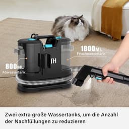 Waszuiger en tapijtreiniger met sterke zuigkracht en dierenhaarborstel — thumbnail 2