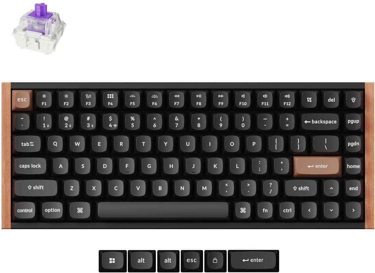 Keychron K2 HE Special Edition toetsenbord nebula switch zwart — afbeelding 1