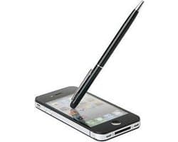 2-in-1 Stylus pen met penfunctie voor iPhone iPad Smartphone Tablet – Zwart