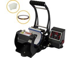 PixMax mokkenpers met touchscreen + gratis starterskit voor sublimatie