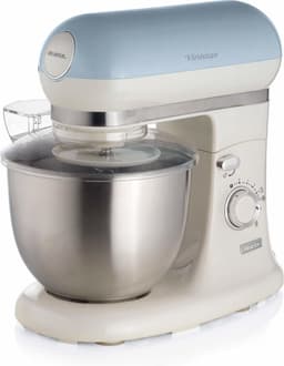 Ariete 1588/05 - Vintage keukenmachine - 5.5 liter - 3 accessoires - 2400 Watt - 7 snelheden - Blauw — thumbnail 2