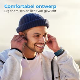 Nuvance Oortjes met Draad - USB-C Aansluiting - In-Ear Oordopjes met Draad - Bedrade Oortjes - Oortjes met Draad en Microfoon - Wit — thumbnail 4