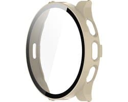 Watch case screenprotector - hoesje - geschikt voor Garmin Venu 3S - beige